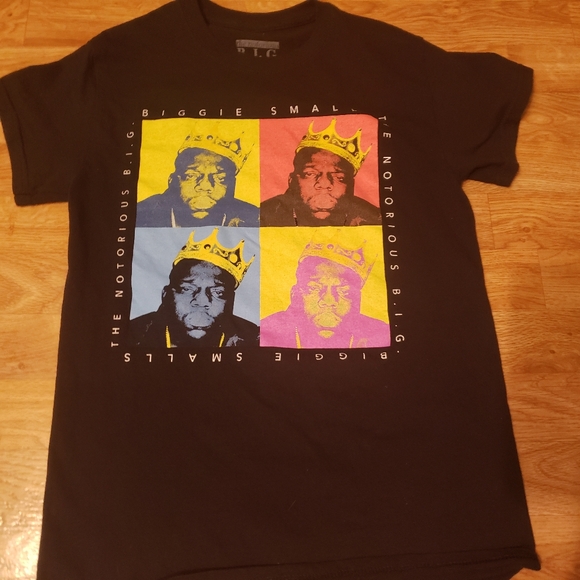 Y2k Biggie Smalls Rapper Graphic T-Shirt Size Small The Notorious Big - Picture 3 of 6